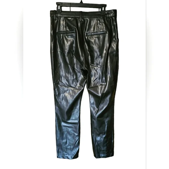 Abercrombie & Fitch Ultra High Rise Skinny Vegan Faux Leather Pants Soft - Picture 3 of 12